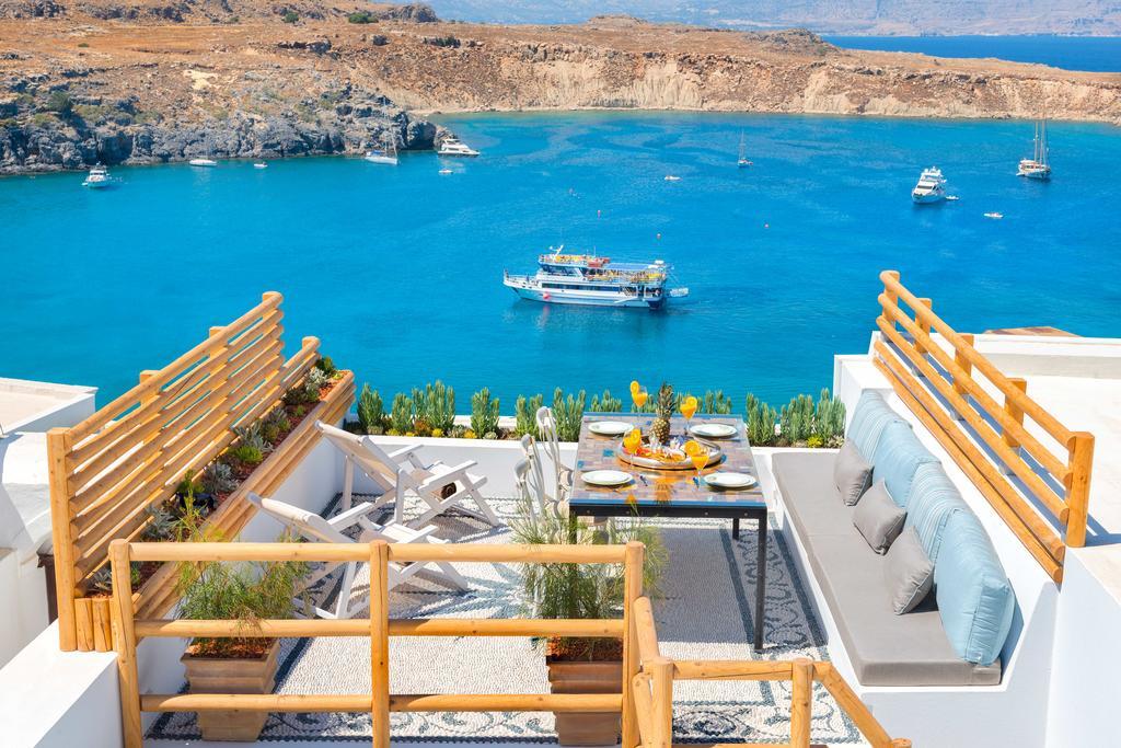Lindos Shore Summer House With Jacuzzi And Sea View !!! Exterior foto